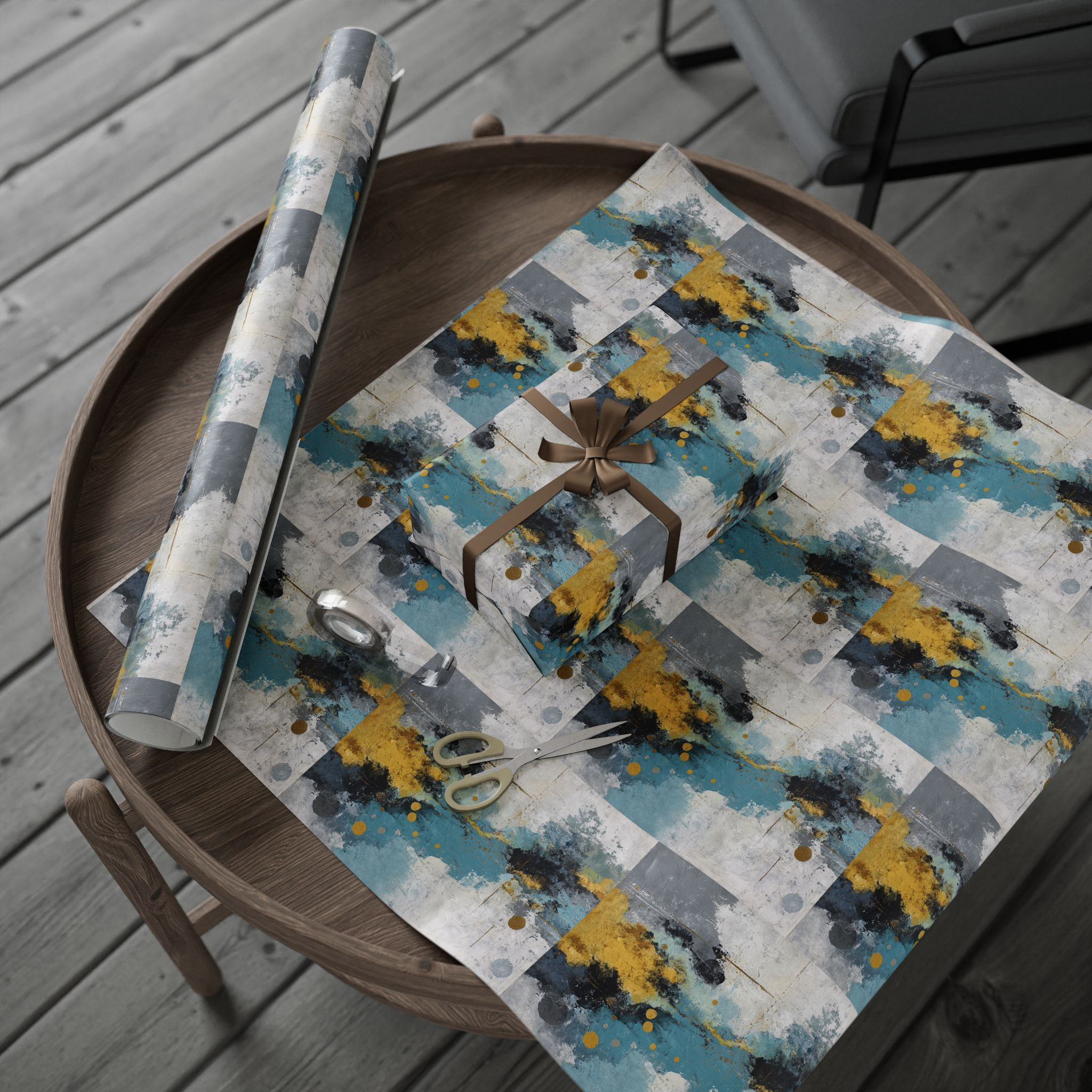 Abstract Expressionism #12 Wrapping Paper | Contemporary gift wrap