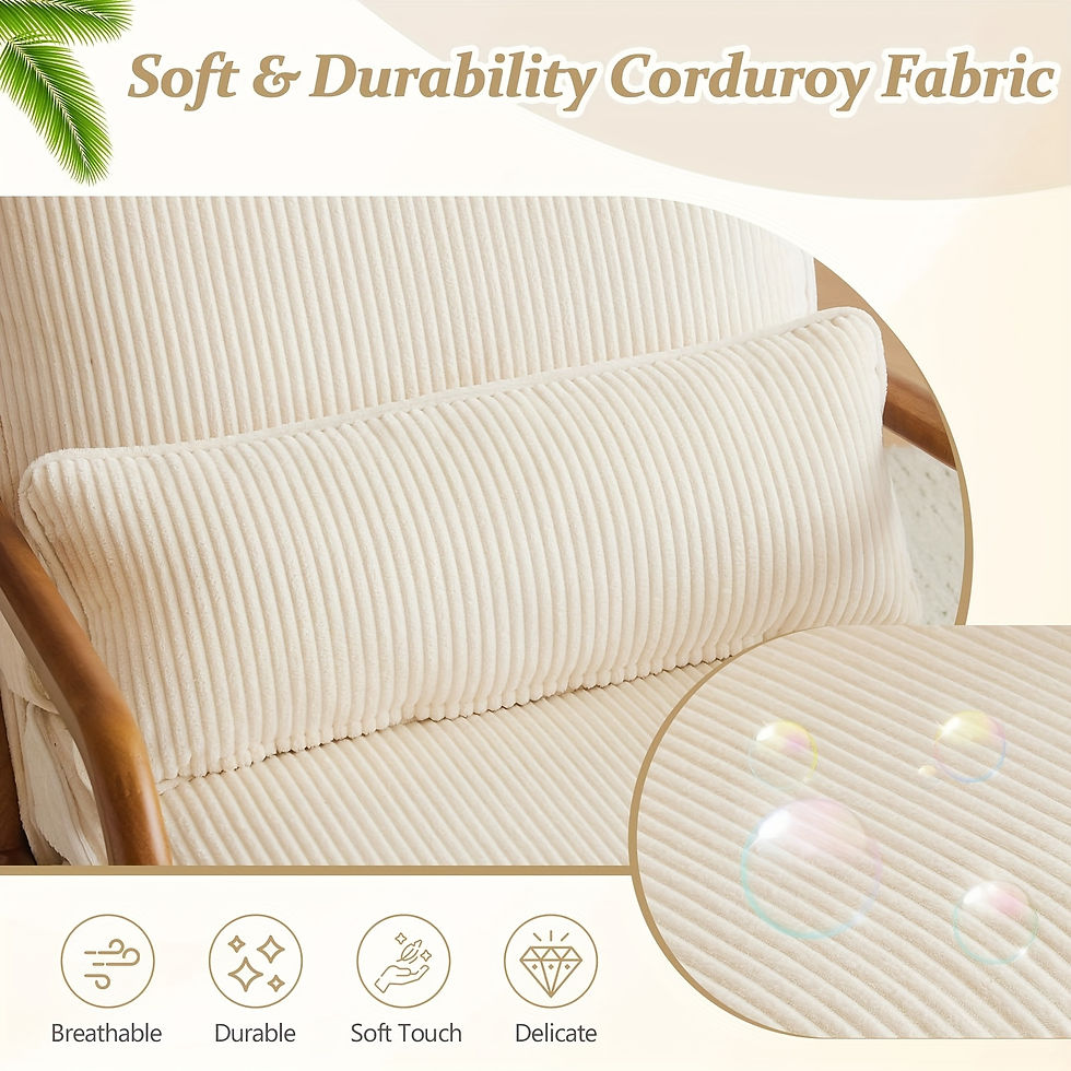 Thumbnail: Sherpa Fleece Mid-Century Accent Chair