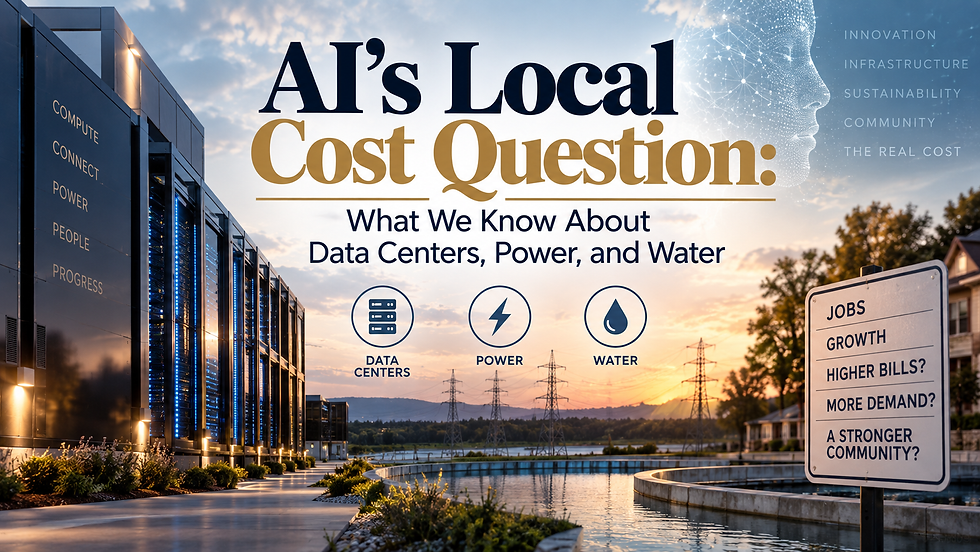 AI’s Local Cost Question: What We Know About Data Centers, Power, and Water