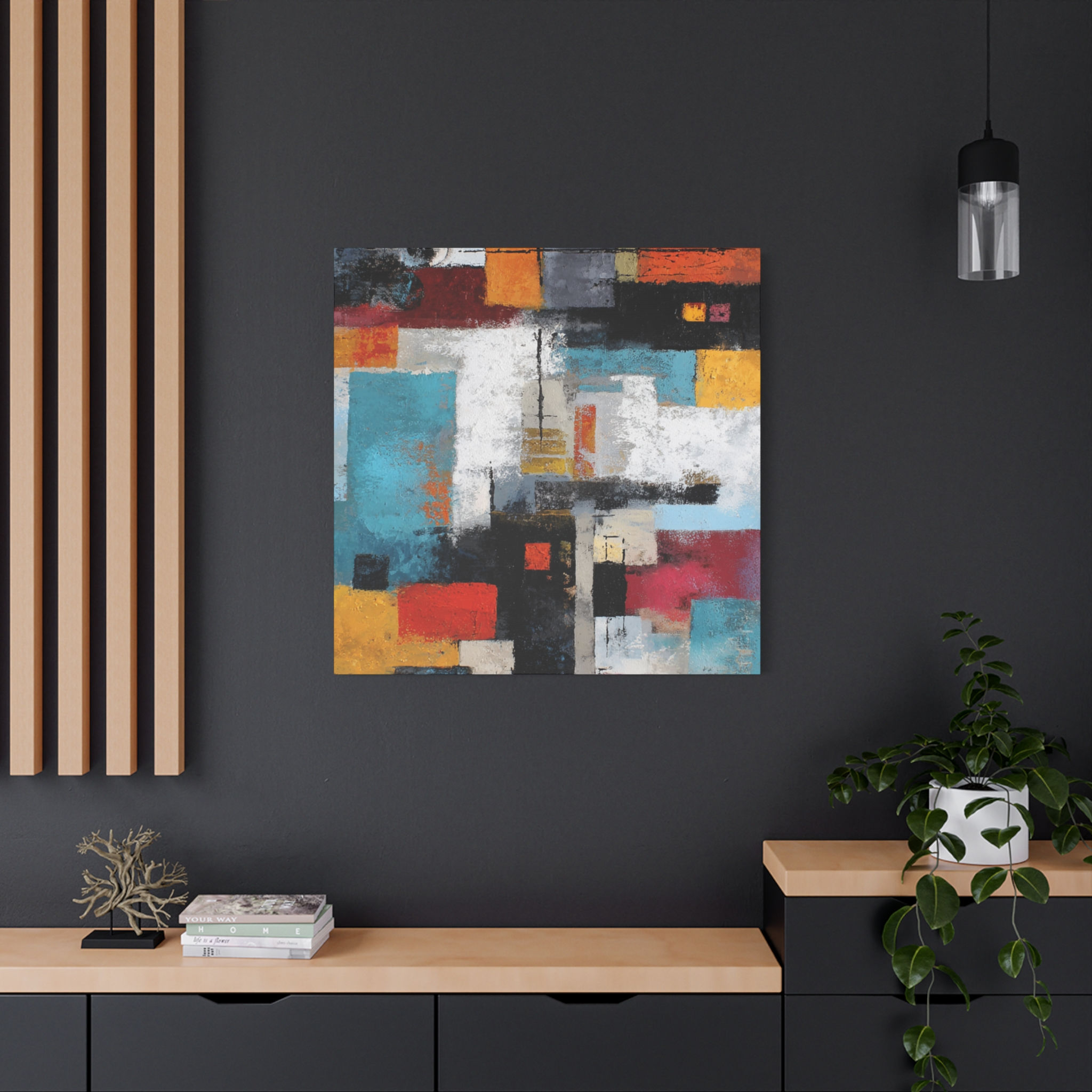Abstract Expressionism #9 | Matte Canvas Wall Art | Stretched 1.25"