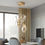 Thumbnail: Modern Gold Glass Pendant Light