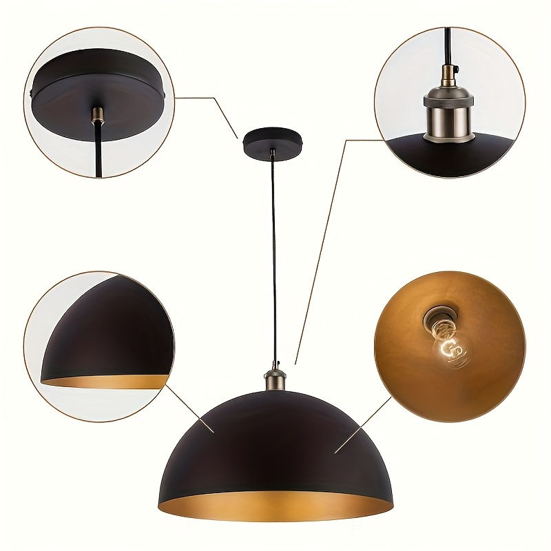 Thumbnail: Art Deco Dome Chandelier Set