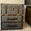 Thumbnail: Vintage Grey Linen Storage Chest with Buckle Hinged Top & Rivet Design – Elegan