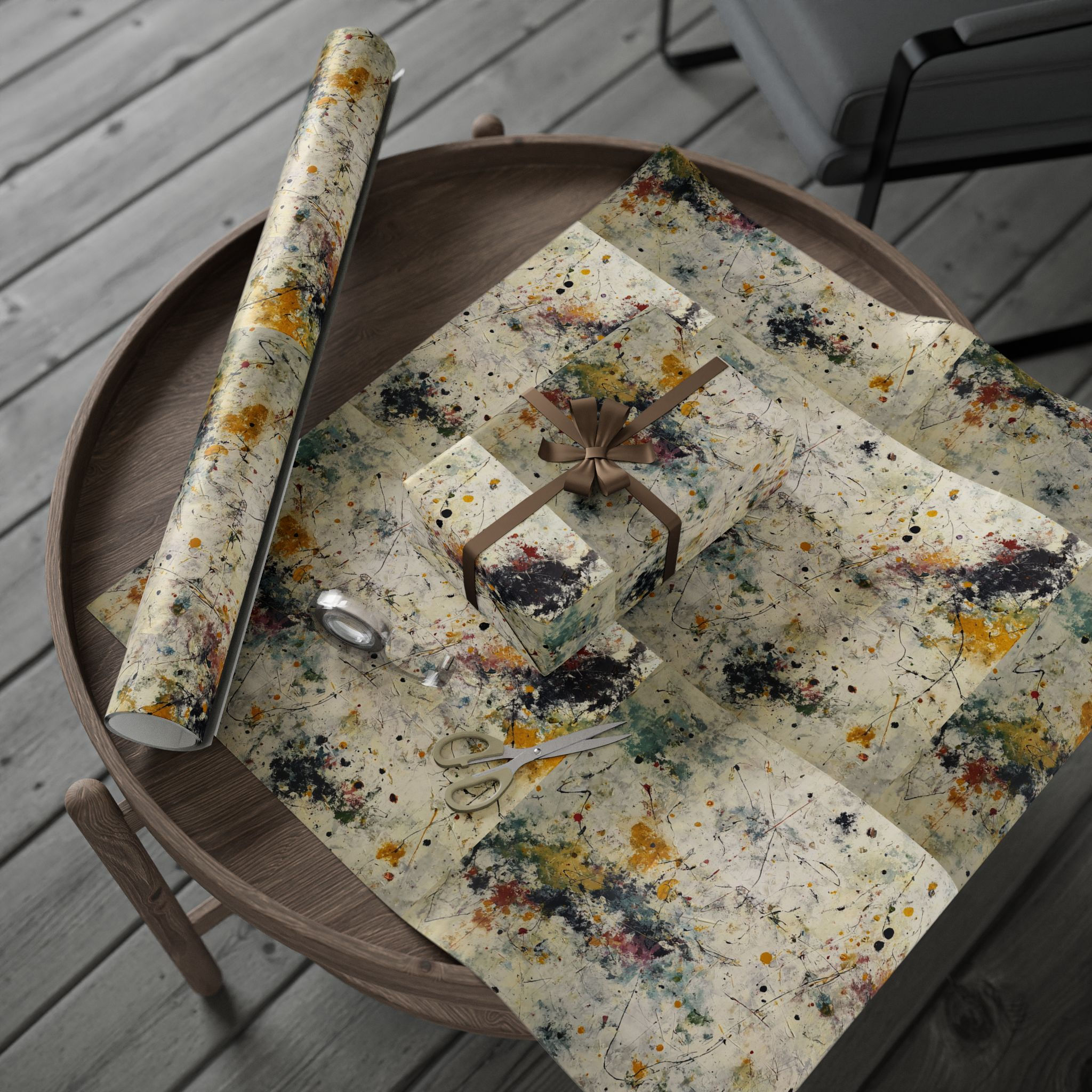 Abstract Expressionism #13 Wrapping Paper | Contemporary gift wrap