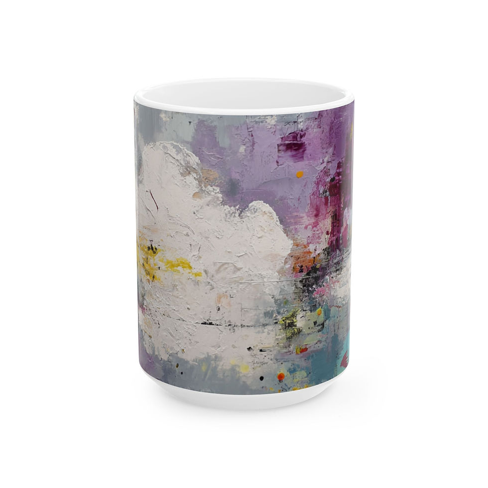 Thumbnail: Abstract Expressionism #7 Ceramic Mug  | Artistic Coffee Cup (11oz & 15oz)