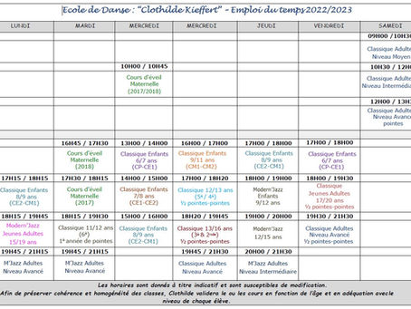 Planning modifié 2022-2023