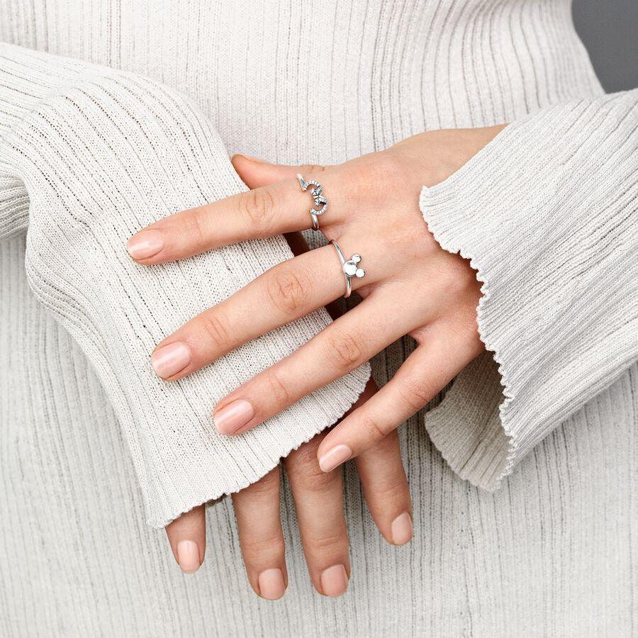 Miniatura: Disney Minnie silver ring with clear cubic zirconia