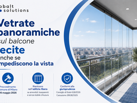 Vetrate panoramiche sul balcone lecite anche se impediscono la vista