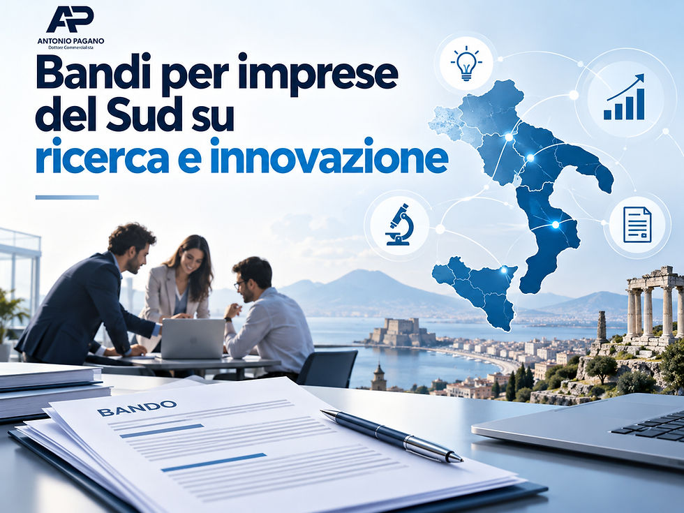 Bandi per imprese del Sud su ricerca e innovazione