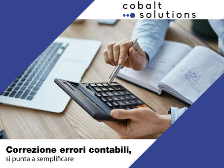 Correzione errori contabili, si punta a semplificare