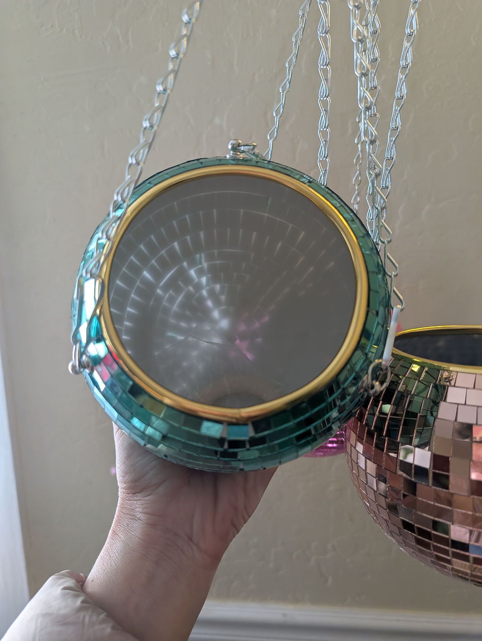 Thumbnail: Disco Ball Plant Hanger 6" 