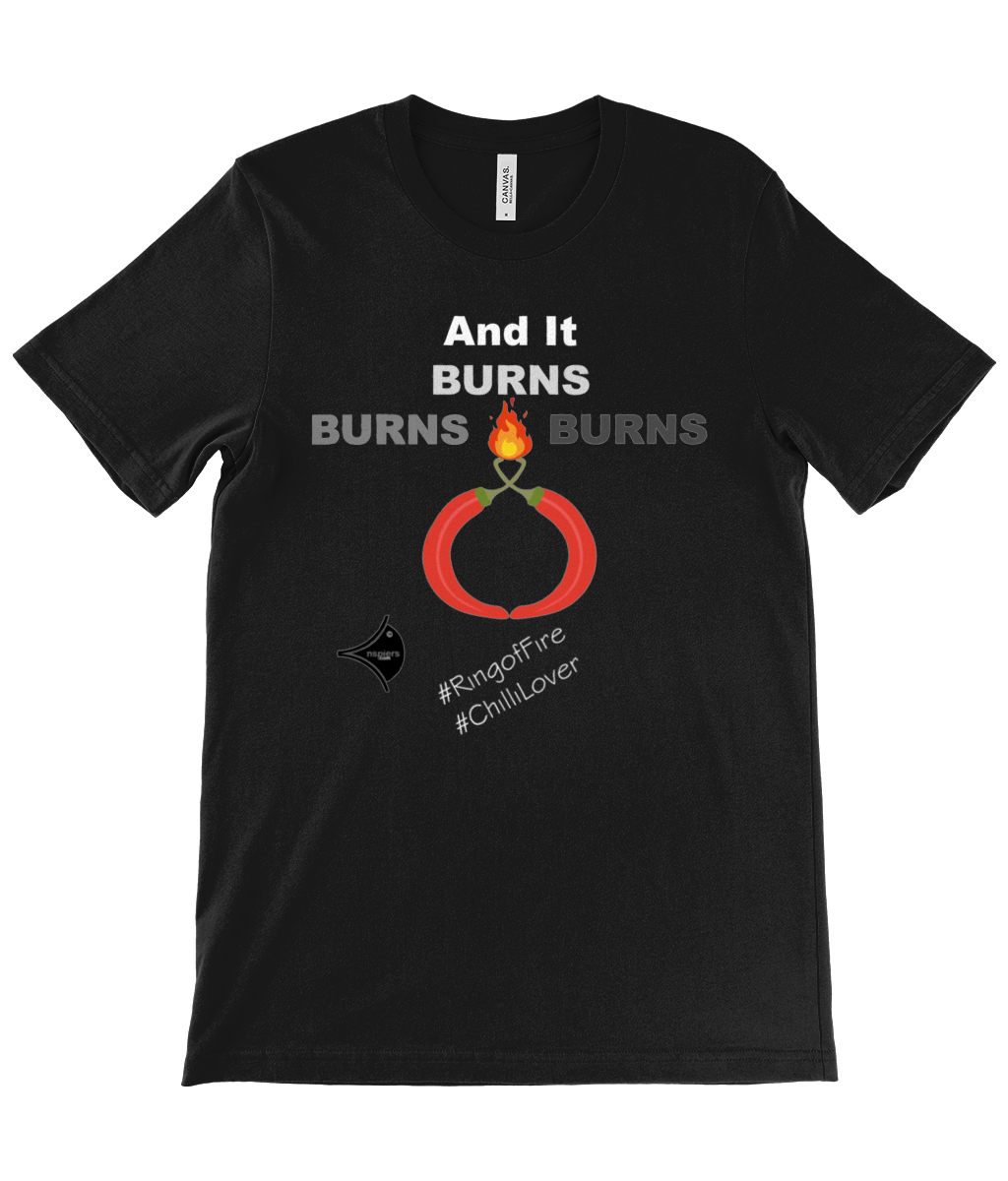 Ring of Fire. nspiers Creative humorous printed Crew Neck Tee shirt front