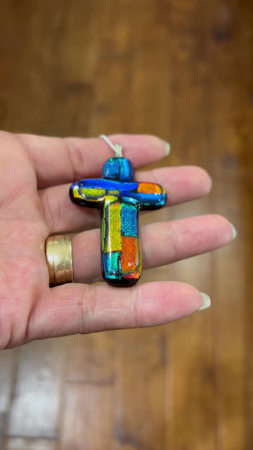 Thumbnail: Cross Pendant (Green Accents)