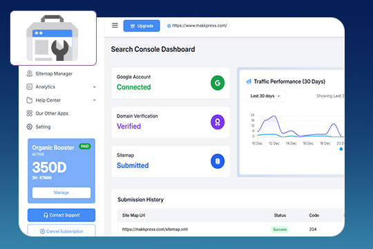 Google Search Console banner