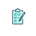 Post Purchase Survey and polls icon