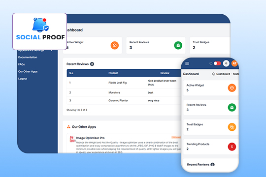 Social Proof with Fomo banner