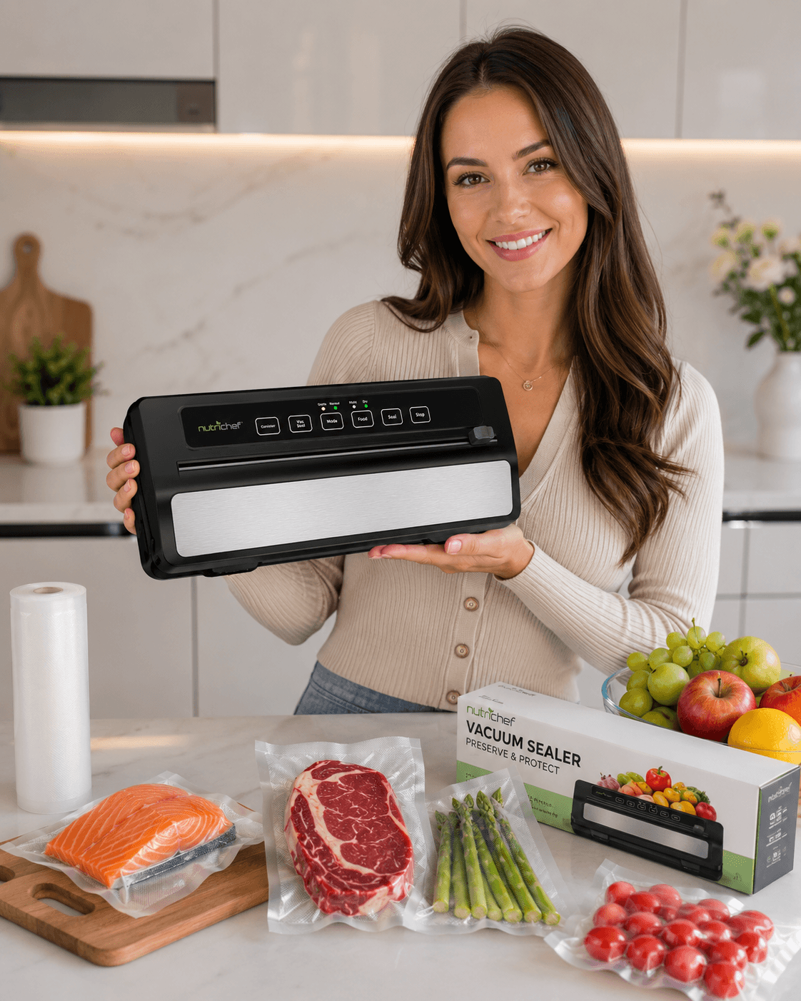 Sealuxe 5 in 1 - Intelligent Vacuum Sealer for Food -