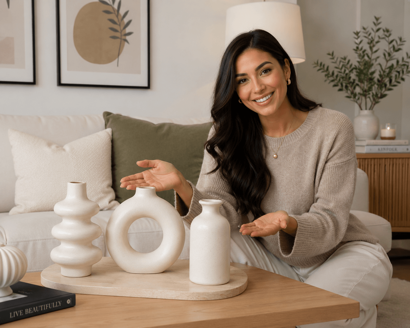 Éclat Blanc™ 3 vases Natural Beauty. Timeless Design.