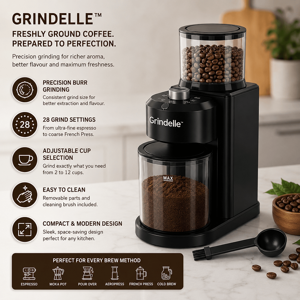 Thumbnail: Grindelle™  Freshly ground coffee. Prepared to perfection.