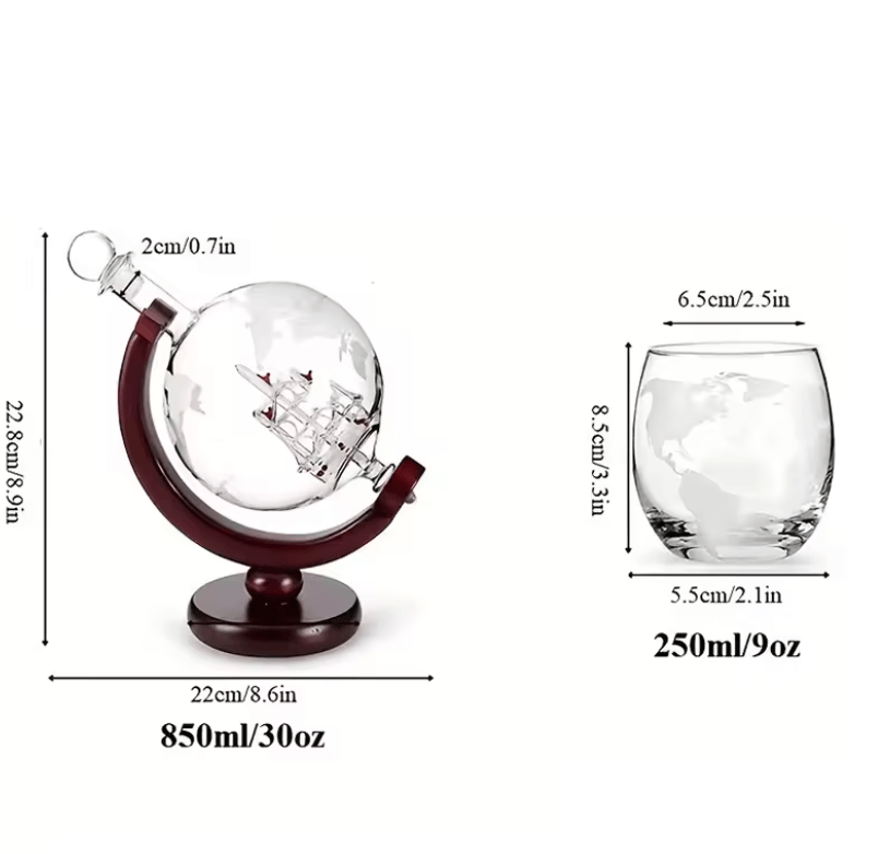 Thumbnail: AtlasGlobe™ Whisky Decanter Set 