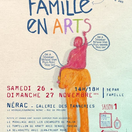 Animation à Nérac pour "Une Famille en Arts"