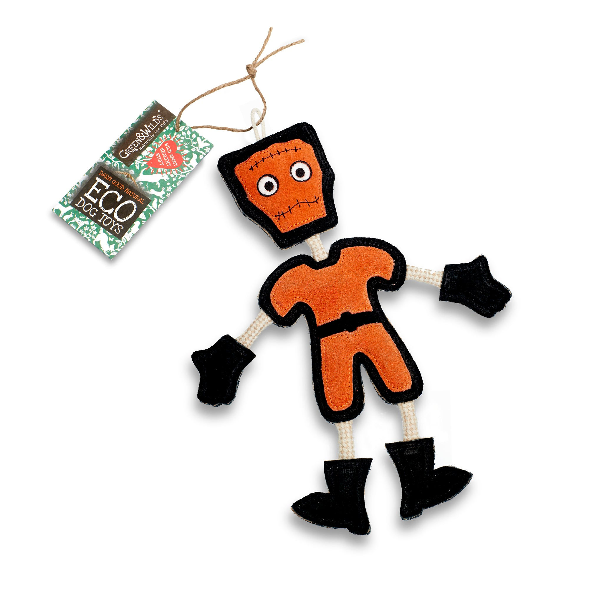 Green & Wilds: Frankie Stein Eco Dog Toy