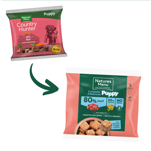 Thumbnail: Natures Menu: Complete Beef Puppy Nuggets (1kg)