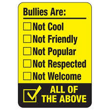 Bullys are NOT cool