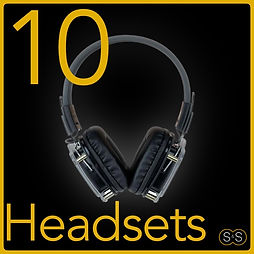 Hire 10 Headsets