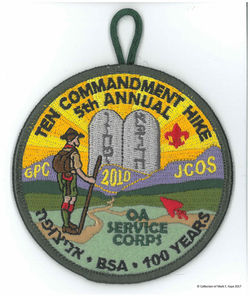 2010 Greater Pittsburgh Ten Commandment OA Service Corps c