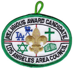 Los Angelas Area Council - Religious Award Candidate-OT