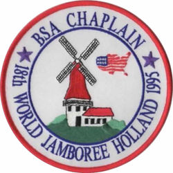 1995 World Jamboree - BSA Chaplain backpatch-OT