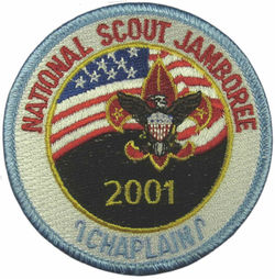 2001 Natl Jamboree - Chaplian pp - blue bdr-OT