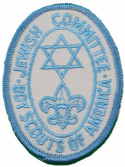 Oval Jewish Committee lite blue variation-OT