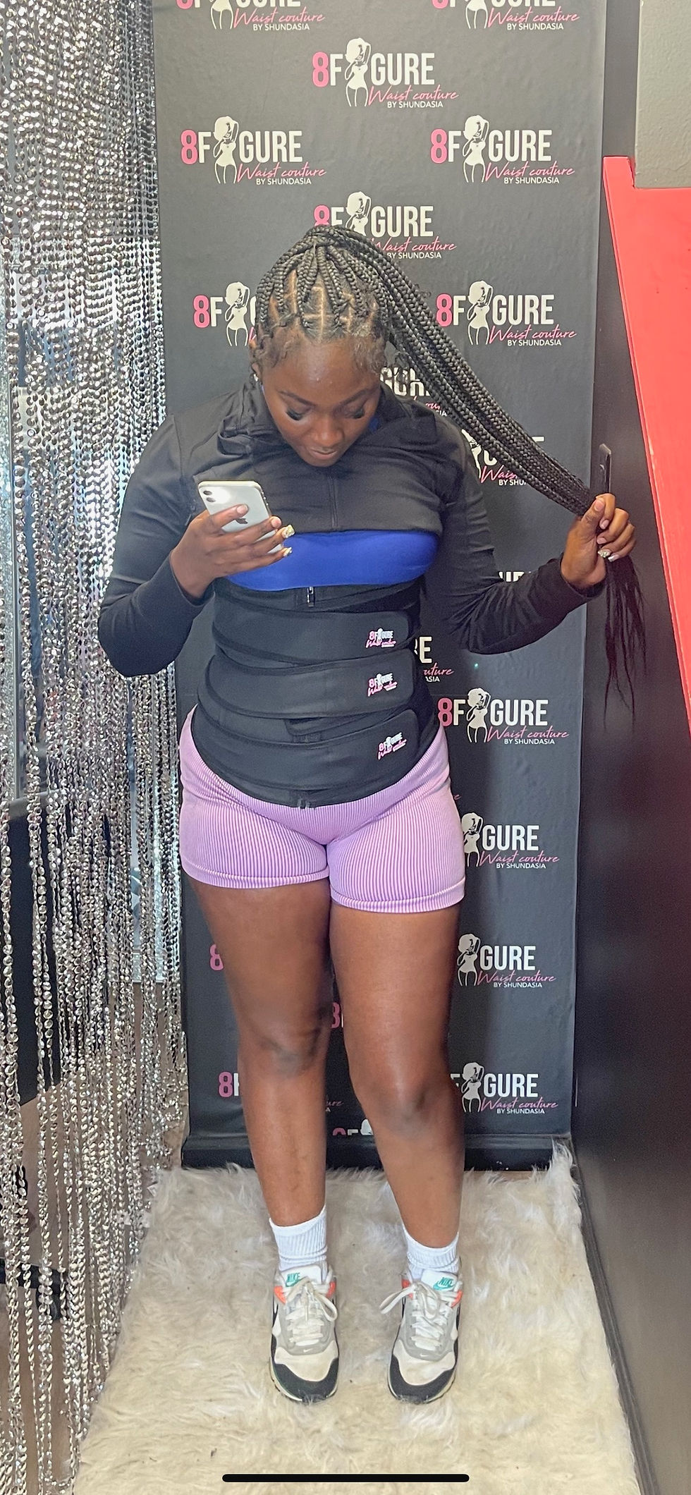 Thumbnail: 8Figure Ultimate Tummy Control Zipper WaistTrainer(LATEX)