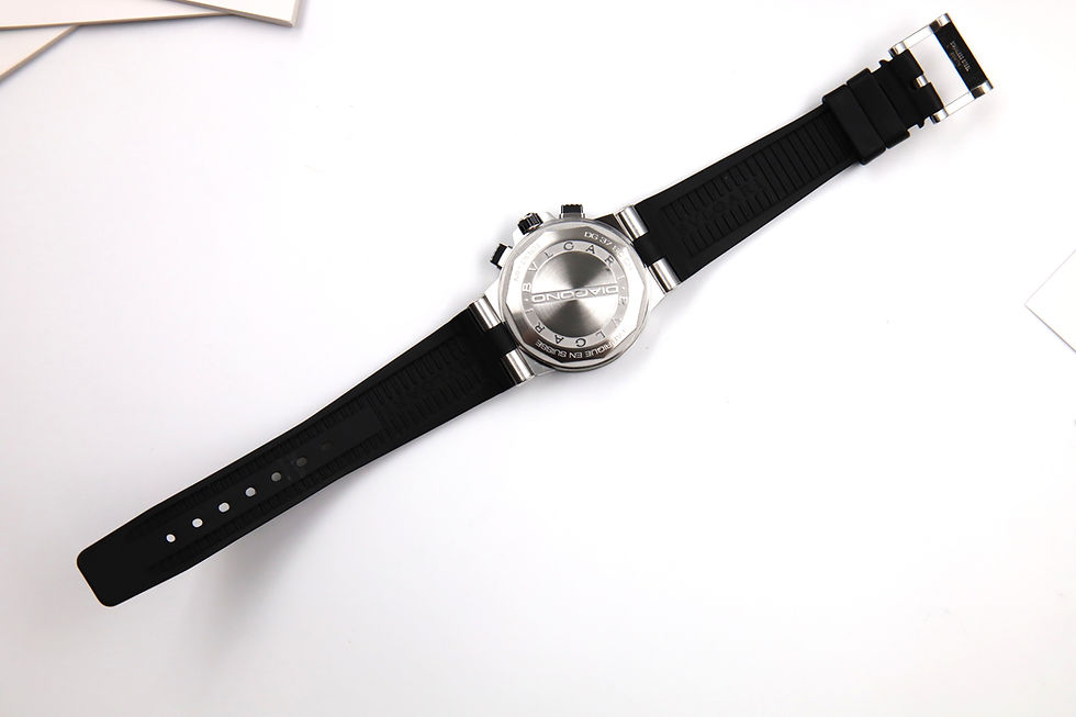 サムネイル： 付属品【完備】N（新品）ブルガリ BVLGARI ディアゴノクロノグラフ DG37SCCH 自動巻き メンズ DG42SCCH