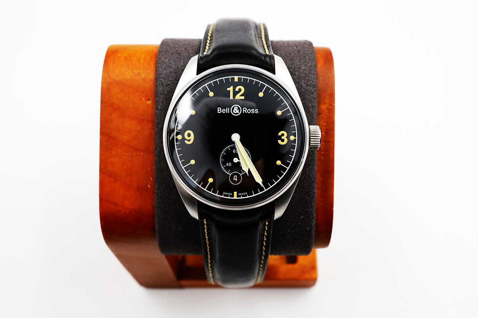 サムネイル： 【超高精度個体】N（新品）ベル＆ロス Bell & Ross ヴィンテージ123 自動巻き AT ブラック文字盤