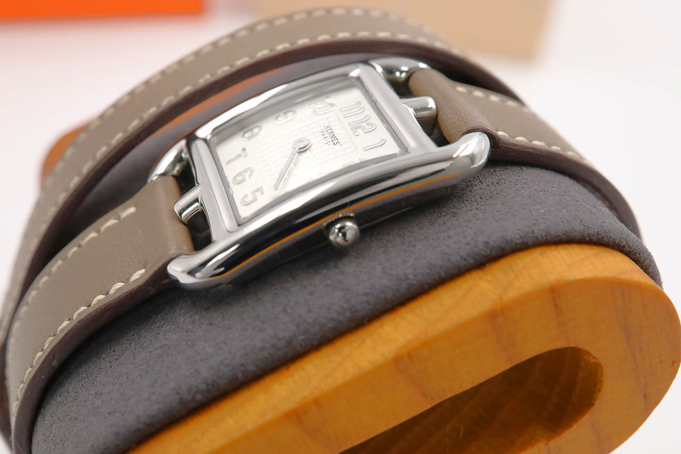 サムネイル： 【付属品完備＆エトゥープ＆二重巻き】A（未使用品に近い）エルメス HERMES ケープコッド  CC1.210a メンズ レディース