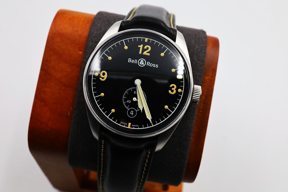 サムネイル： 【超高精度個体】N（新品）ベル＆ロス Bell & Ross ヴィンテージ123 自動巻き AT ブラック文字盤