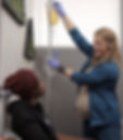 Mallory Capp from Michigan Immune Defense setting up an IV infusion