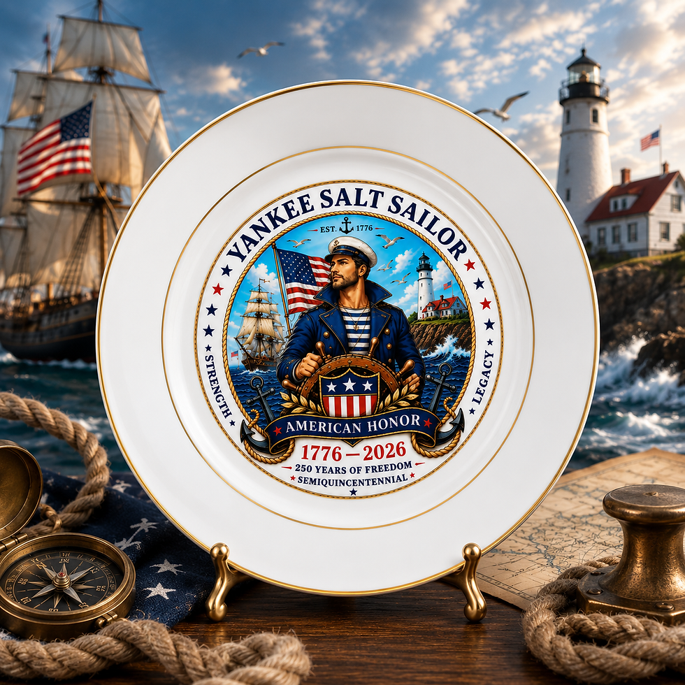 Thumbnail: America 250 Collector Keepsake Plate – MALE Sailor Edition