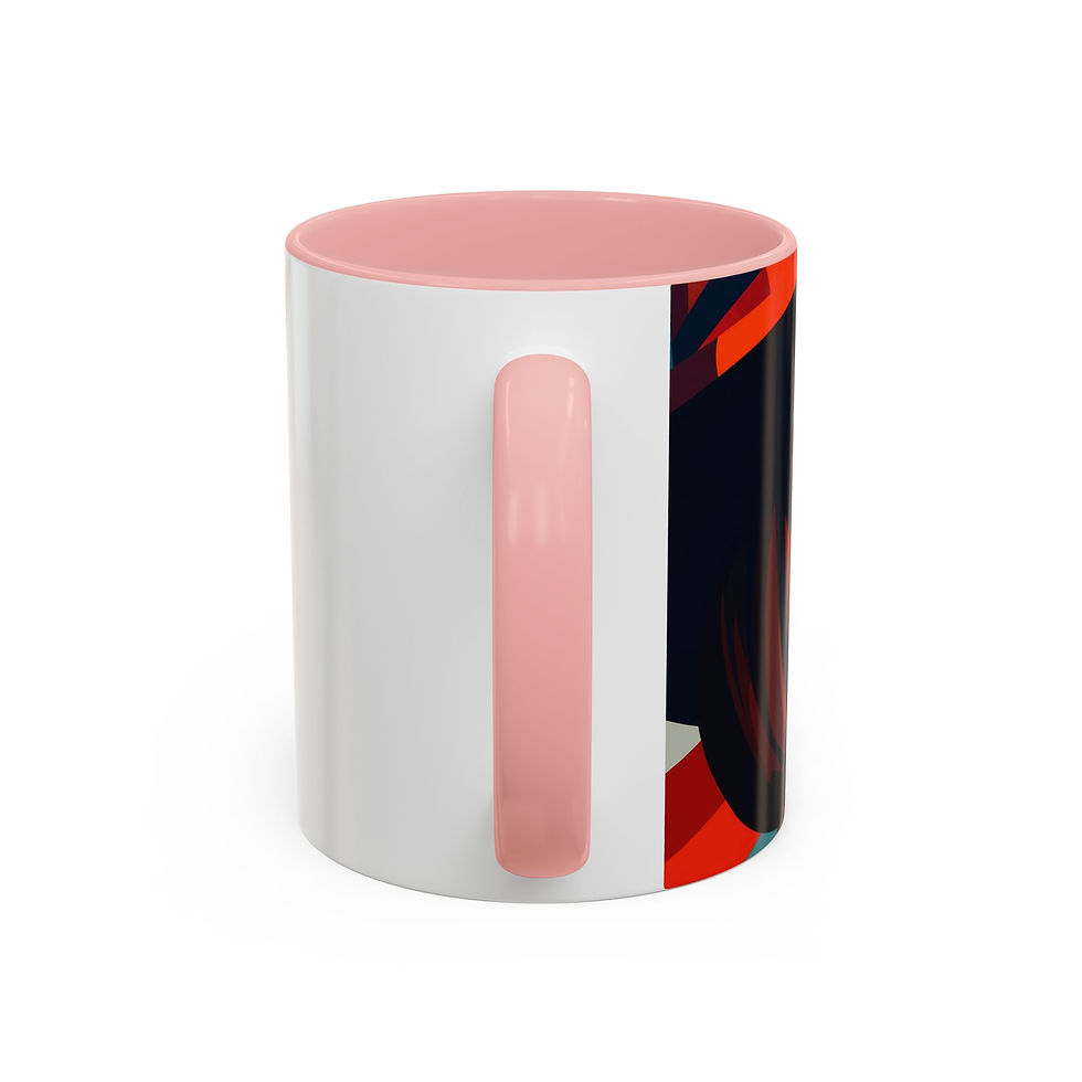 Thumbnail: Retro Pop Art Woman Coffee Mug — 11/15oz Accent Ceramic