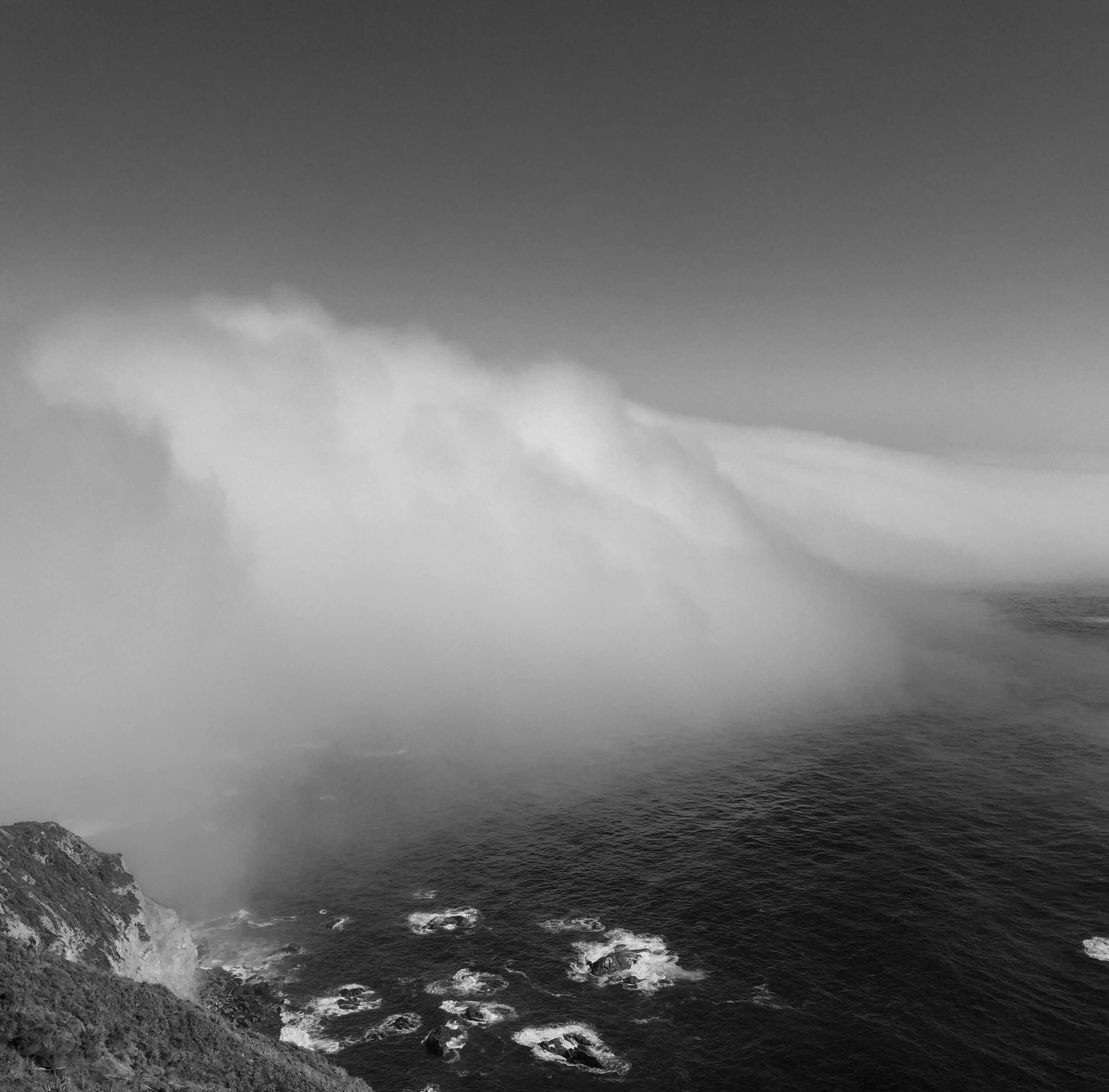 Big Sur Fog from Above