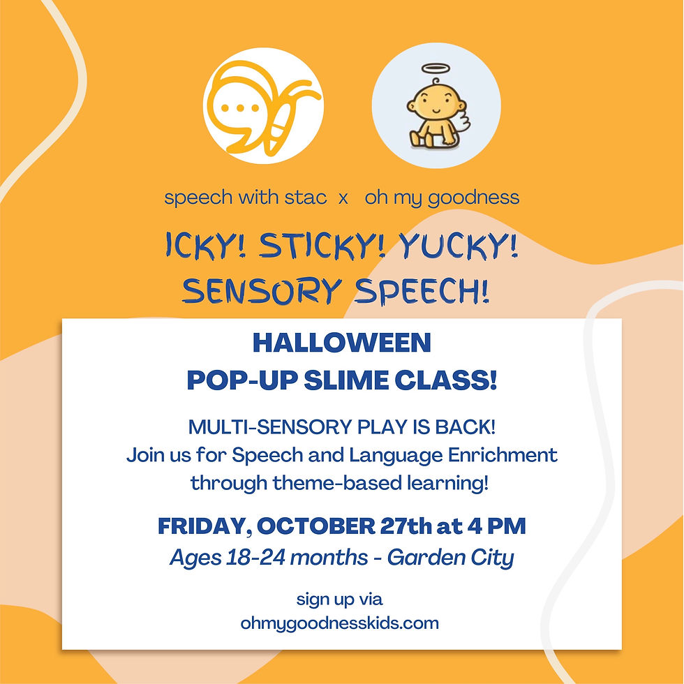 Halloween Sensory Slime with Speech with Stacia