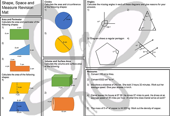 Revision Mats