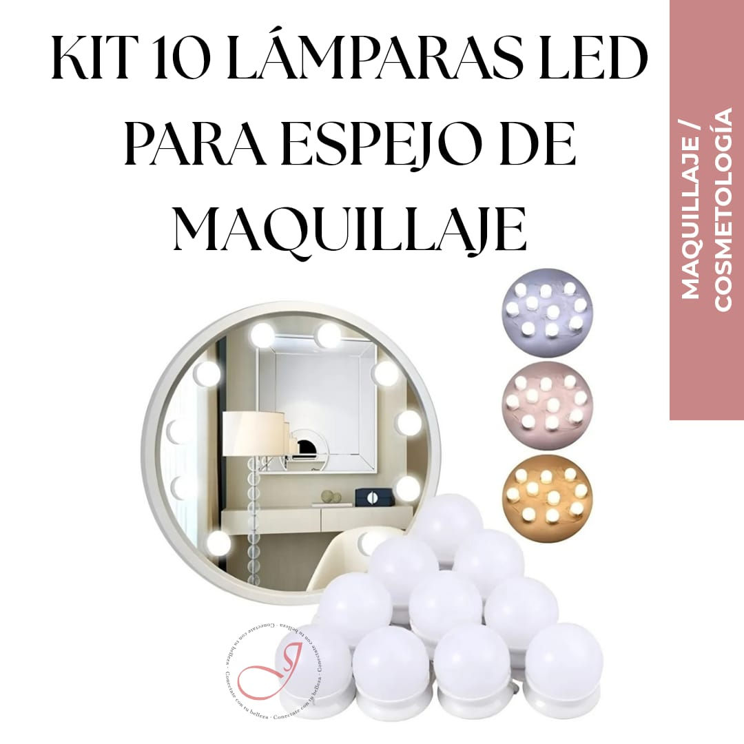 Kit Lámparas Led x 10 para Espejo Hollywood