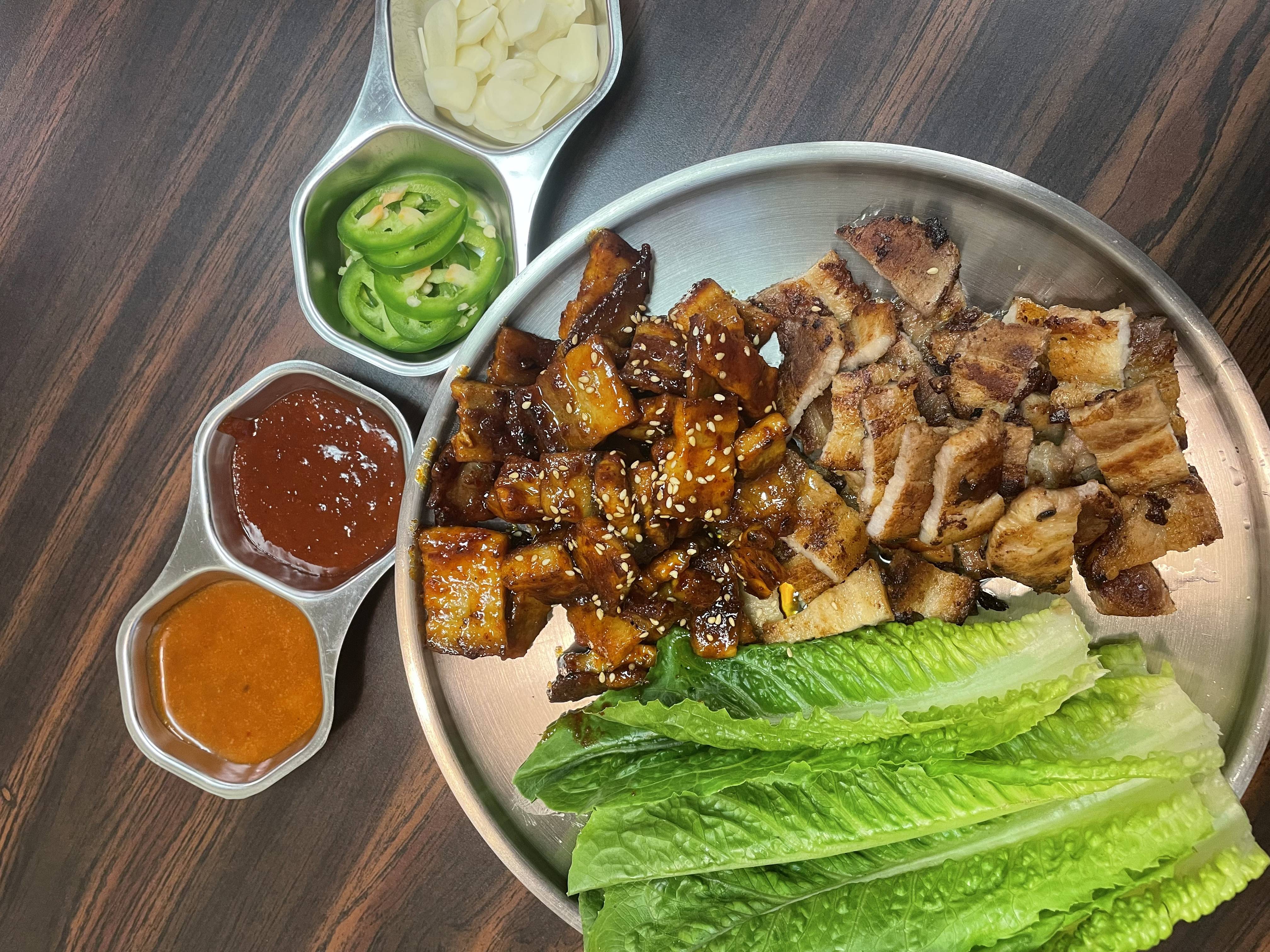 Arranged Food and Objects