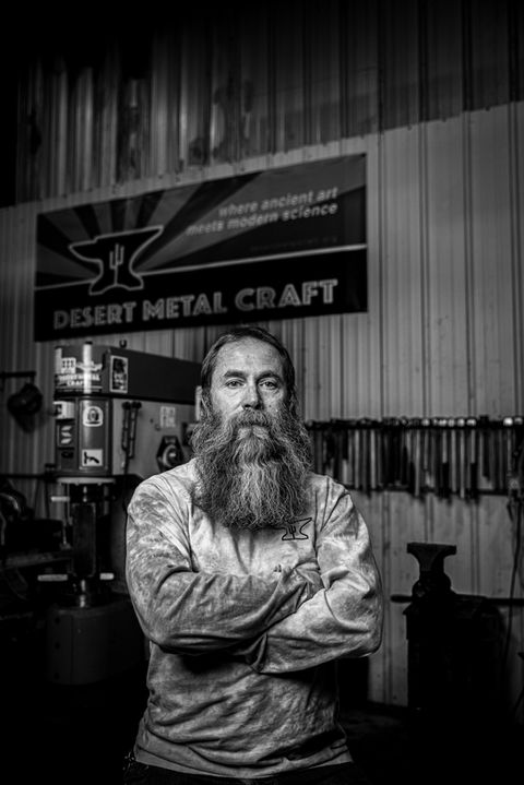 Desert Metal Craft | Desert Metal Craft Tucson | Tucson Portrait of Forged In Fire Contestant Richard Greenwood