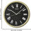 Thumbnail: Seiko Black Gold Wall Clock QHA009G

