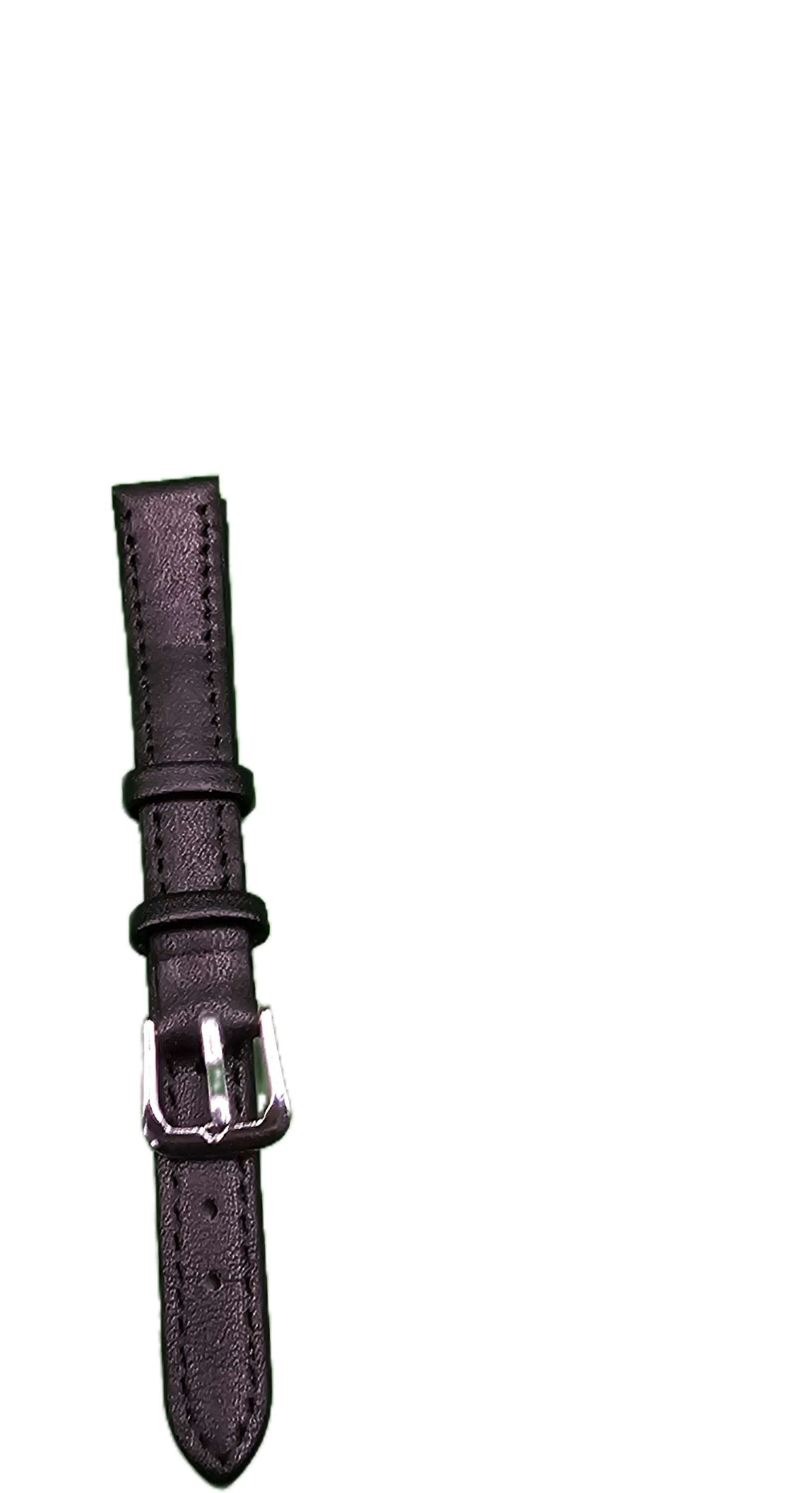 Black Leather Watch Straps  size - 12mm